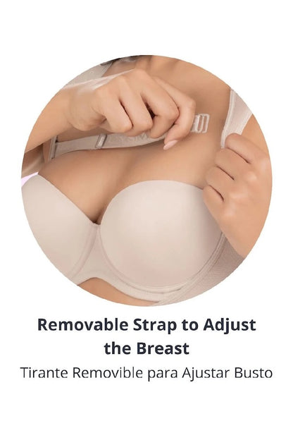 Mid Thigh Body Shaper W/ Wide Padded Straps