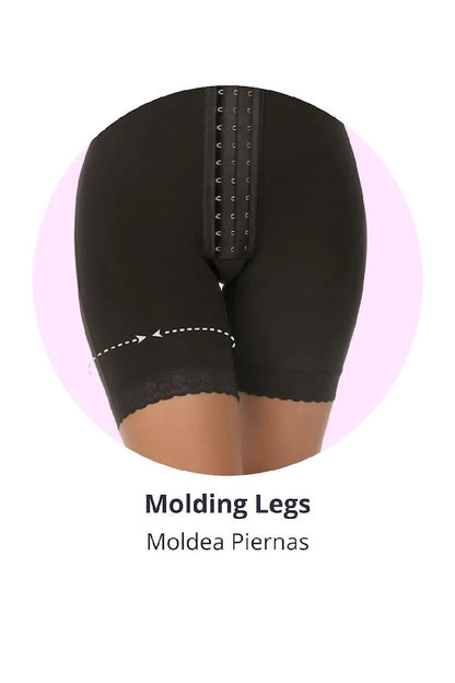 Mid Thigh Body Shaper W/ Wide Padded Straps