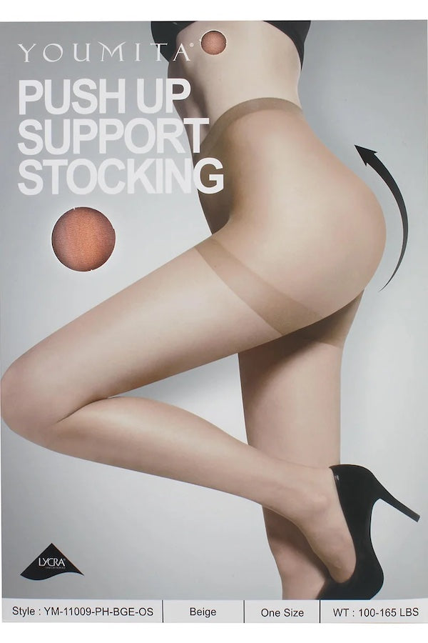 Push Up Support Stocking - Beige