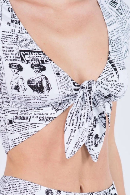 close up of News Paper Set