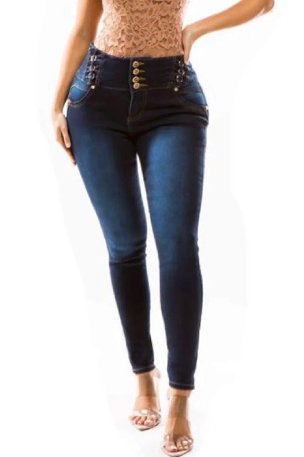 Sofia Navy Jeans in Navy Color