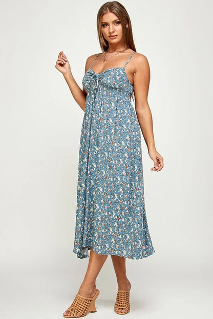 Be Original Floral Cami Maxi Dress - Blue