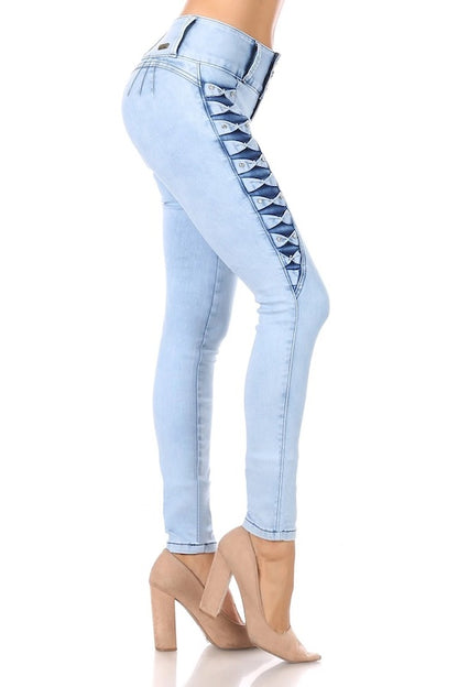 Side of Side Bows, No Pockets, Jeans